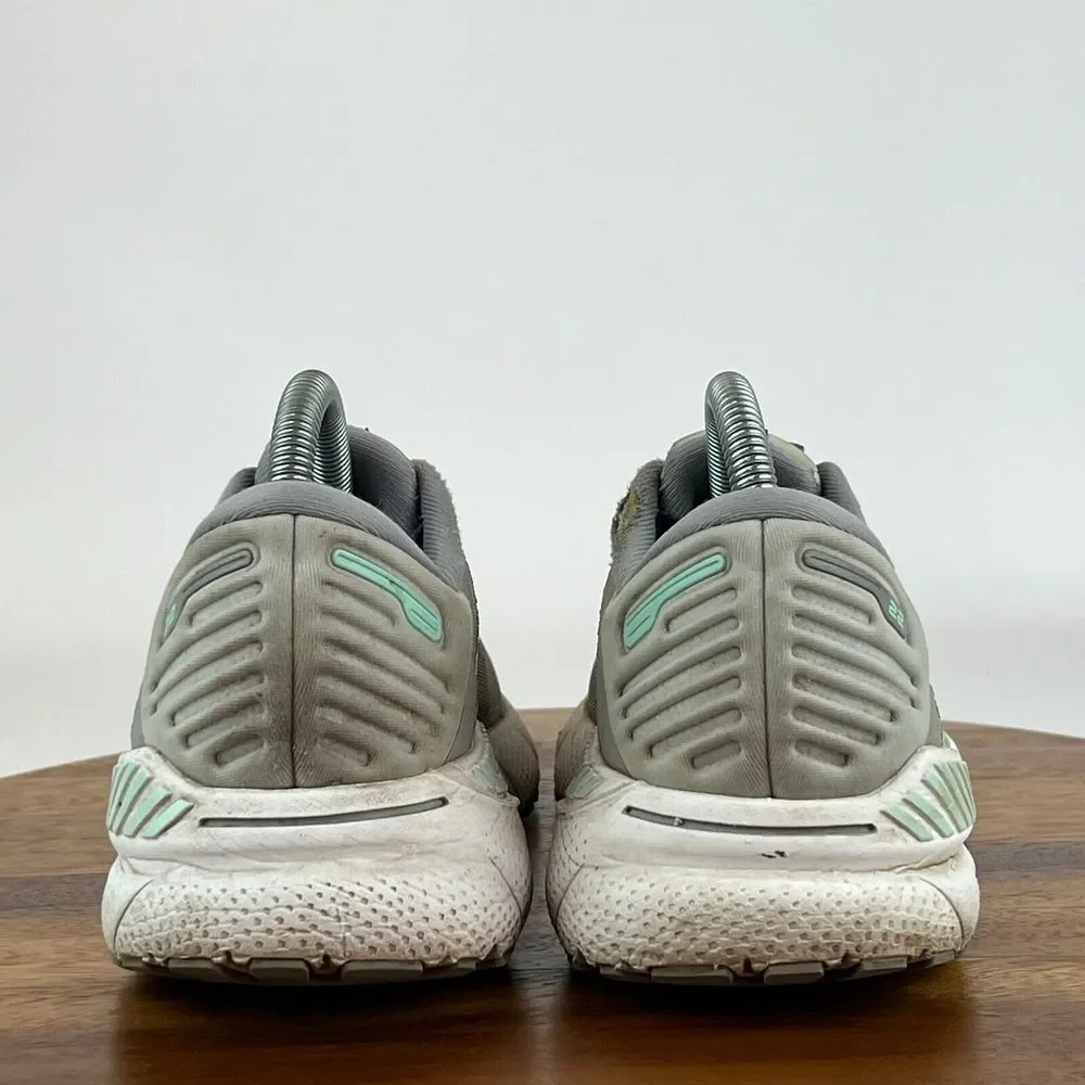 Womens Brooks Adrenaline GTS 22 Gray Athletic Running Shoes‎ Sneakers Size 7.5 B